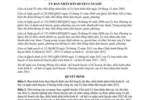 Quyết định 01/2012/QĐ-UBND kế hoạch chỉ đạo, điều hành phát triển kinh tế-xã hội