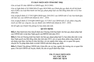 Quyết định 03/2012/QĐ-UBND Chương trình ban hành văn bản dự thảo Nghị quyết 2012