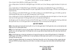 Quyết định 03/2012/QĐ-UBND mức thu lệ phí trước bạ ô tô chở người