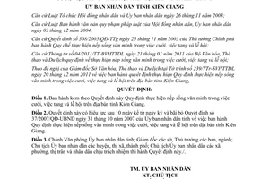 Quyết định 01/2012/QĐ-UBND thực hiện nếp sống văn minh trong việc cưới việc tang