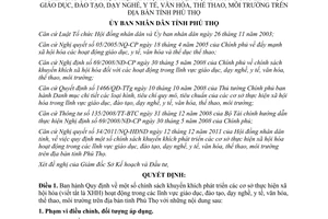 Quyết định 05/2012/QĐ-UBND chính sách khuyến khích phát triển cơ sở