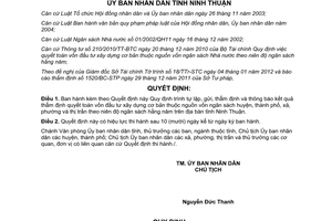 Quyết định 05/2012/QĐ-UBND  trình tự lập, gửi, thẩm định và thông báo