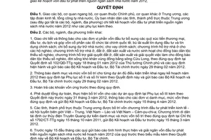 Quyết định 70/QĐ-BKHĐT giao kế hoạch đầu tư phát triển nguồn Ngân sách