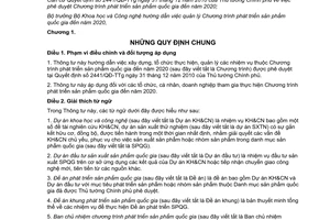 Thông tư 01/2012/TT-BKHCN hướng dẫn quản lý Chương trình phát triển sản phẩm