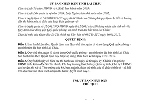 Quyết định 04/2012/QĐ-UBND Quy chế thu, quản lý và sử dụng Quỹ quốc phòng