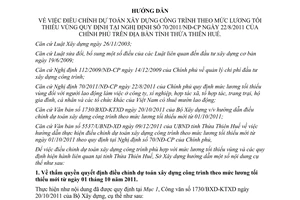 Công văn 73/SXD-QLXD hướng dẫn điều chỉnh dự toán xây dựng công trình