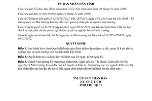Quyết định 10/2012/QĐ-UBND phân cấp nhiệm vụ chi quản lý kinh phí sự nghiệp
