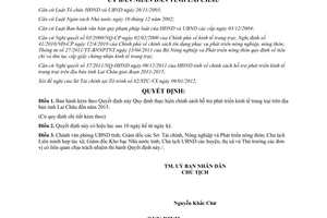 Quyết định 05/2012/QĐ-UBND  chính sách hỗ trợ phát triển kinh tế trang trại