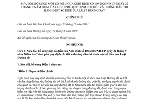 Nghị định 03/2012/NĐ-CP sửa đổi Nghị định 109/2006/NĐ-CP