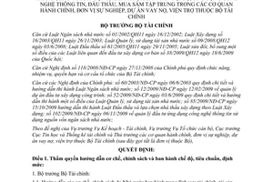 Quyết định 148/QĐ-BTC phân cấp, ủy quyền và tổ chức thực hiện lĩnh vực tài chính