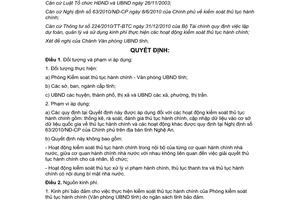 Quyết định 07/2012/QĐ-UBND chi kiểm soát thủ tục hành chính Nghệ An