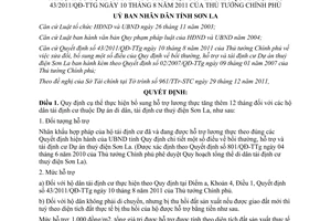 Quyết định 01/2012/QĐ-UBND quy định thực hiện bổ sung hỗ trợ lương thực