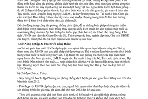 Chỉ thị 03/2012/CT-UBND công tác thú y tỉnh Nghệ An năm 2012