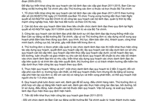 Chỉ thị 04/CT-BCSĐ công tác quy hoạch cán  bộ lãnh đạo các cấp