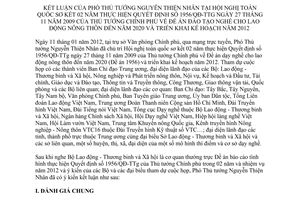 Thông báo 28/TB-VPCP kết luận Phó Thủ tướng Nguyễn Thiện Nhân