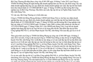 Công văn 1079/BCT-CNNg xác nhận D/N đủ điều kiện sản xuất lắp ráp ôtô