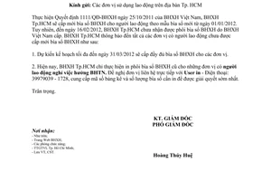 Công văn 545/BHXH-CST cấp sổ bảo hiểm xã hội cho lao động tăng mới