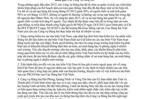 Công văn 375/CHHVN-ATANHH thực hiện năm an toàn giao thông 2012