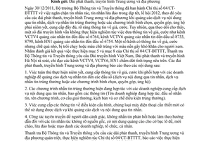 Công văn 121/TTra niêm yết, cung cấp thông tin giá, cước khi quảng cáo