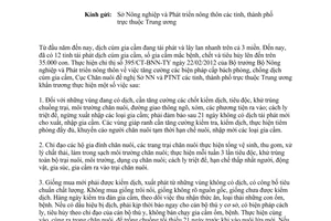 Công văn 148/CN-GSN tăng cường chăn nuôi an toàn sinh học chủ động phòng chống