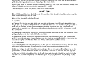 Quyết định 510/QĐ-UBND năm 2012 phê duyệt Kế hoạch thực hiện rà soát thủ tục