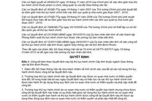Quyết định 02/2012/QĐ-UBND công bố thủ tục hành chính Cấp tỉnh