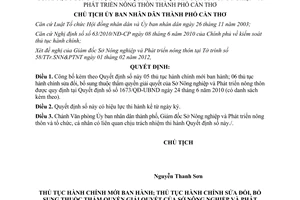 Quyết định 356/QĐ-UBND năm 2012 công bố thủ tục hành chính thuộc thẩm quyền Sở