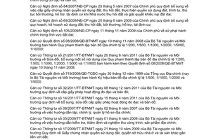 Hướng dẫn 145/HD-STNMT 2012 công tác đo đạc dịch vụ địa chính Bến Tre