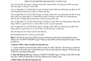 Thông tư 05/2012/TT-BGDĐT sửa đổi Quy chế đào tạo trình độ tiến sĩ