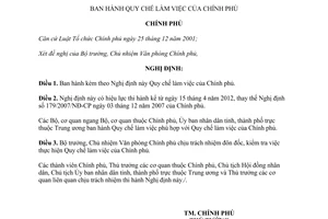 Nghị định 08/2012/NĐ-CP  Quy chế làm việc của Chính phủ