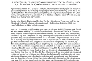 Thông báo 53/TB-VPCP ý kiến kết luận Thủ tướng Chính phủ Nguyễn Tấn Dũng