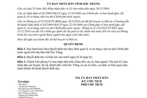 Quyết định 06/2012/QĐ-UBND Quy định quản lý và sử dụng viện trợ phi Chính phủ