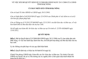 Quyết định 246/QĐ-UBND năm 2012 bãi bỏ 35/2008/QĐ-UBND Đắk Nông