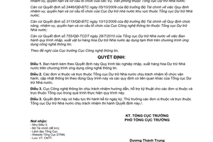 Quyết định 117/QĐ-TCDT Quy trình tác nghiệp nhập xuất hàng hóa Dự trữ Nhà nước