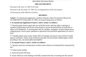 Decree No. 11/2012/ND-CP amending and supplementing a number of articles