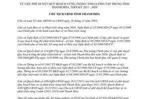 Quyết định 502/QĐ-UBND 2012 Quy hoạch vùng thâm canh Luồng tập trung Thanh Hóa 2011 2020