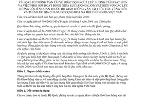 Thông tư liên tịch 17/2012/TTLT-BQP-BGTVT hướng dẫn phối hợp thực hiện quản lý