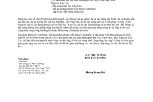 Công điện 241/CĐ-TTg năm 2012 về công trình trọng điểm ngành Giao thông vận tải