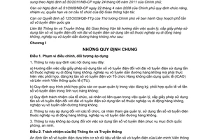 Thông tư liên tịch 01/2012/TTLT-BTTTT-BGTVT cấp giấy phép sử dụng tần số