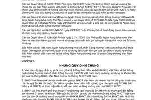 Thỏa thuận liên ngành 1058/LN-BHXH-NHCTVN về quản lý và sử dụng tài khoản tiền g