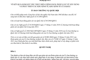 Nghị quyết 470/2012/NQ-UBTVQH13 pháp luật xây dựng và phát triển khu kinh tế