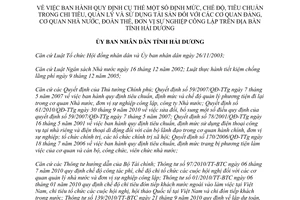 Quyết định 09/2012/QĐ-UBND định mức, chế độ, tiêu chuẩn trong chi tiêu