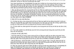 Công văn 563/LĐTBXH-TCDN công tác kiểm tra, giám sát và báo cáo kết quả