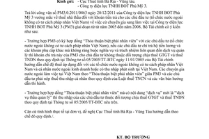 Công văn 3221/BTC-TCT năm 2012 thuế nhà thầu khoản tiền trả chủ đầu tư tổ chức nước ngoài