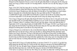 Công văn 21/BXD-HĐXD điều kiện năng lực hoạt động xây dựng nhà thầu