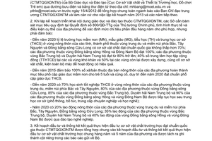 Công văn 1533/BGDĐT-CSVCTBTH triển khai Quyết định 800/QĐ-TTg