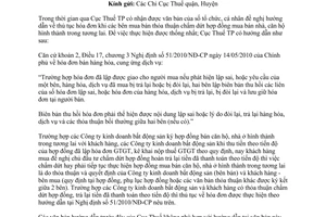 Công văn 1833/CT-TTHT  hóa đơn khi hoàn trả tiền thanh toán mua bán nhà