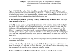 Công văn 1135/BNV-CTTN hướng dẫn triển khai Chiến lược Phát triển thanh niên