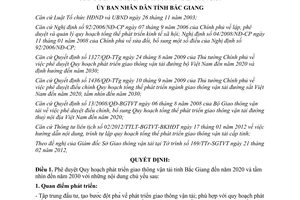 Quyết định 71/QĐ-UBND phê duyệt Quy hoạch phát triển giao thông vận tải