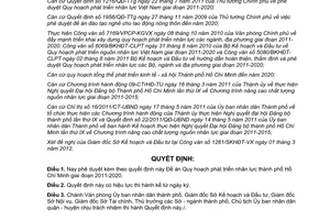 Quyết định 1335/QĐ-UBND phê duyệt quy hoạch phát triển nhân lực